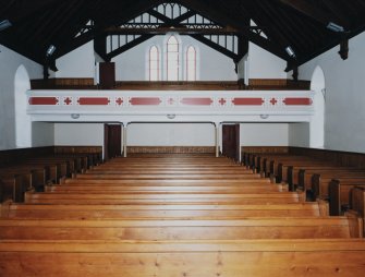 Church, interior view from South