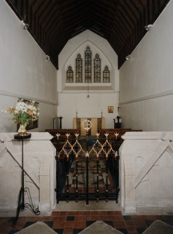 Interior.  College Chapel from W