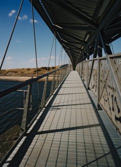 View from SE along W side of deck of bridge