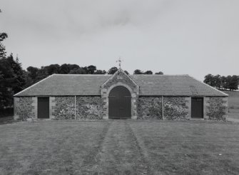 View of steading from South showing the main front with central cart entrance