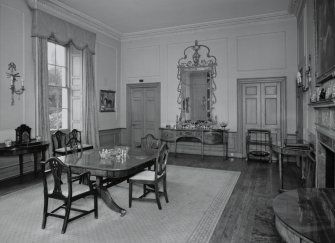 Interior. View of ground floor dining room from ENE