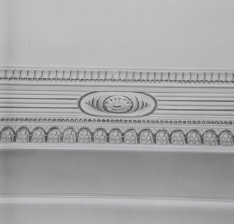 Interior. Detail of dining room cornice