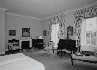 Interior. View of first floor master bedroom from NW