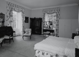 Interior. View of first floor master bedroom from NE