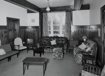 Interior. Grround floor Common room View from E showing high dado