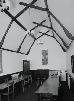 Interior. View of refectory from E
