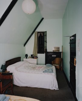Interior. first floor View of bedroom 1 from S