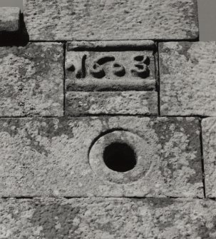 Detail of date stone (1608).