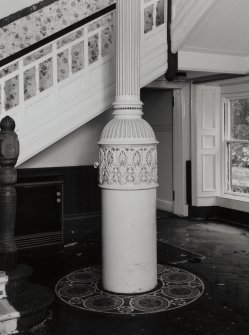 Interior.
Detail of boiler and flue in vestibule.