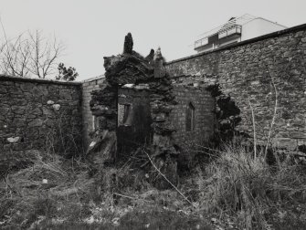 View from NE of remains of garden house.