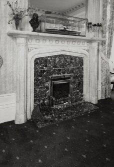 Interior.
Detail of fireplace in lounge bar.
