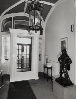 Interior.
View of entrance hall from W.