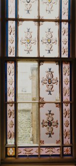 Interior.
Detail of window in N wing.