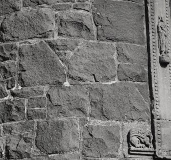 Detail showing masonry construction