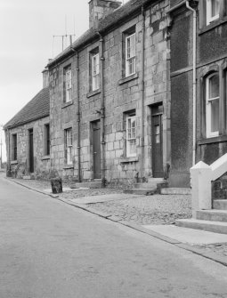 View from West of buildings on South side of Brunton Street, Falkland. 