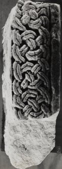 Cross-shaft fragment, side 1, from North Ayrshire Museum, Saltcoats.