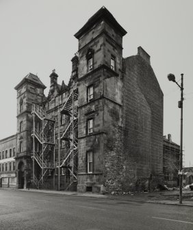 Glasgow, 324 Abercromby Street, Clyde Street Home.
View from North-East showing fire escapes.