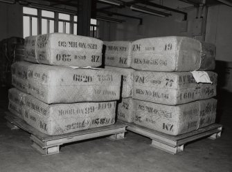 368 Alexandra Parade, WD & HO Wills Tobacco Factory, interior
View of tobacco bales in threshing and blending area, second floor