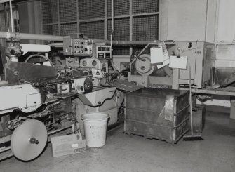 368 Alexandra Parade, WD & HO Wills Tobacco Factory, interior
View of cigar rod-making machine, secondary production area, cigars, first floor