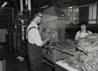 368 Alexandra Parade, WD & HO Wills Tobacco Factory, interior
View of water spray area for leaf tobacco, secondary production area, cigars, first floor