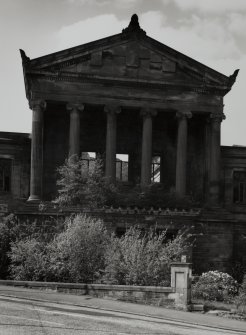 View of portico from E.