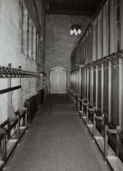 Rear of church, lobby, view from N