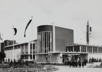 Empire Exhibition, 1938
Modern copy of press photograph showing Industry North and Sports pavilions