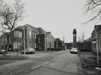 Glasgow, Balornoch Road, Stobhill General Hospital.
View from West.
