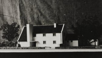 View of model of Country House for the Council for Art and Industry by Basil Spence