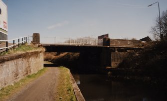 View from W from Forth and Clyde Canal towpath