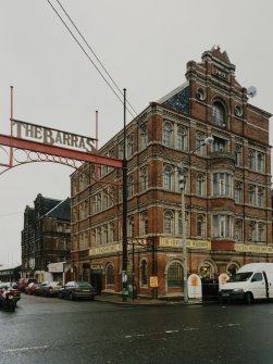 View from SE showing the E and S sides of the block at 99 Moncur Street and 42 Bain Street