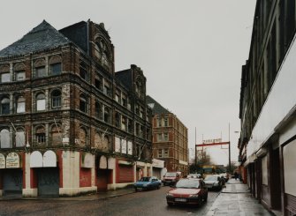 View from S, showing the two blocks at 71-73 and 99 Moncur Street