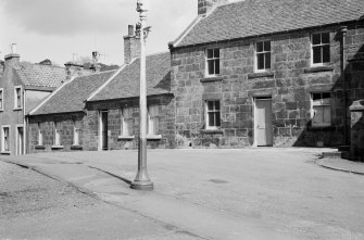 View of 9, 11 and 13 Kirk Street, Markinch, from SW.