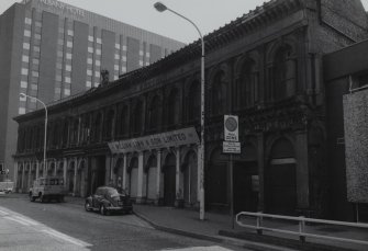 Oblique view of Eagle Buildings.