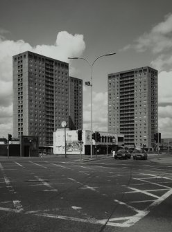 Glasgow, Broomloan Road, Albion Estate Development.
View from South-East.