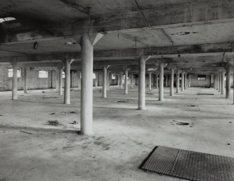 Castlebank Street, Meadowside Granary, interior
View from South West of 11th floor in floor section of 1911 granary block