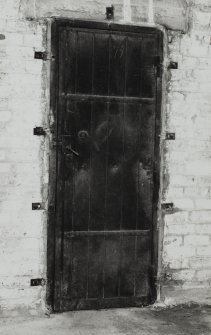 Castlebank Street, Meadowside Granary, interior
View of fireproof steel door in 1911 granary block