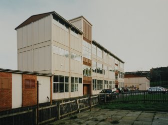 View of main 3 storey block from NNW