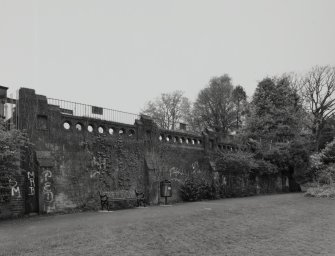 View of terracing from S