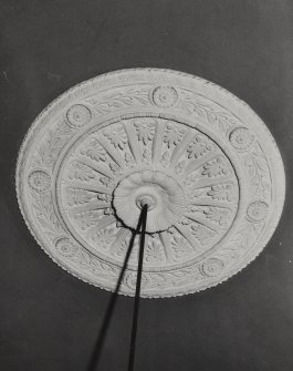 Glasgow, 10 Craigpark, Regent Place Church, interior.
General view of entrance hall ceiling patera.