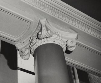 Glasgow, 10 Craigpark, Regent Place Church, interior.
Detail of entrance hall ionic capital with egg and dart detail.