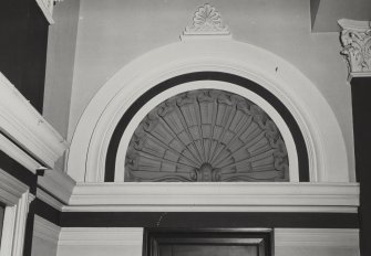 Glasgow, 10 Craigpark, Regent Place Church, interior.
General view of tympanum above South-West doorway on first floor.