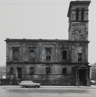 Glasgow, 14 Claremont Street, Former Wesleyan Church.
View of church in derelict state, from South.