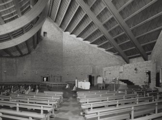 Glasgow, 60 Drumchapel Road, St. Benedicts R.C Church, interior.
General view of interior from West.