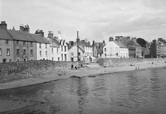 View from south of 1-3 Castle Street, 34 Rodger Street and Shore Street, Anstruther Easter.
