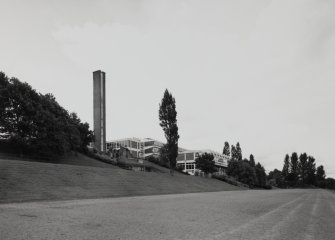 View of school from North East fom below