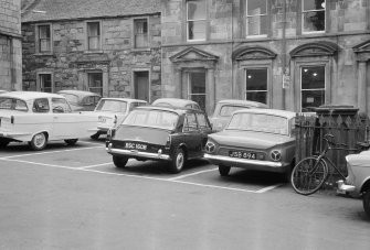 View of West Highland Museum, former British Linen Bank and Manager's house, Cameron Square, Fort William.