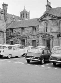 View of West Highland Museum, former British Linen Bank and Manager's house, Cameron Square, Fort William.