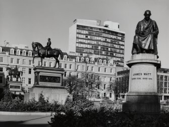 George Square, Statue of James Watt
View from South East, with statues of Victoria and Albert in the background