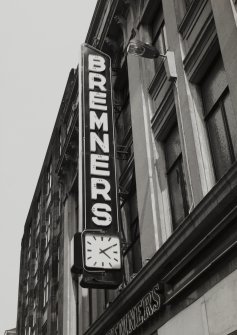 44 Glassford Street
Detail of Bremner's sign